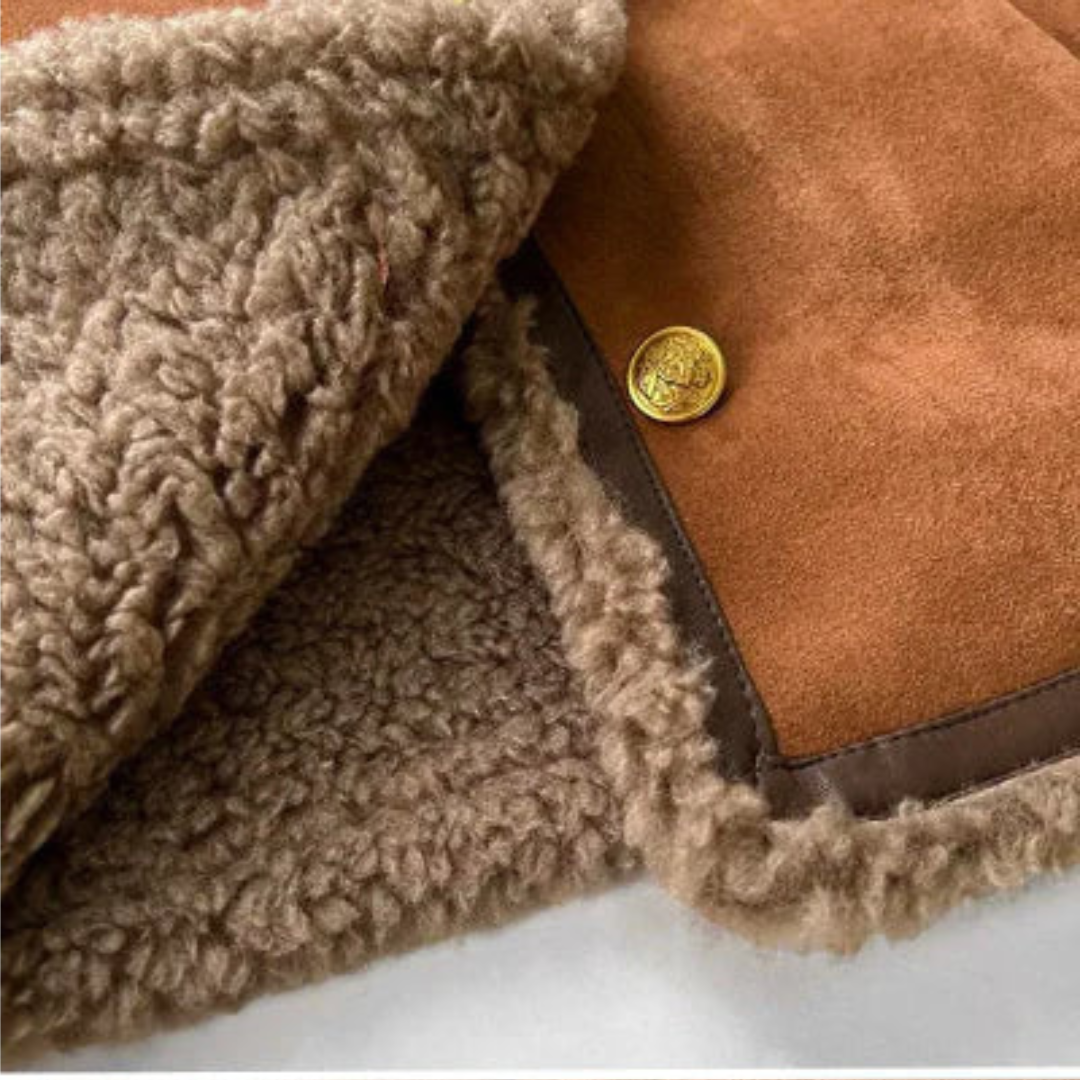Rosalie | Buttoned Sheepskin Jacket
